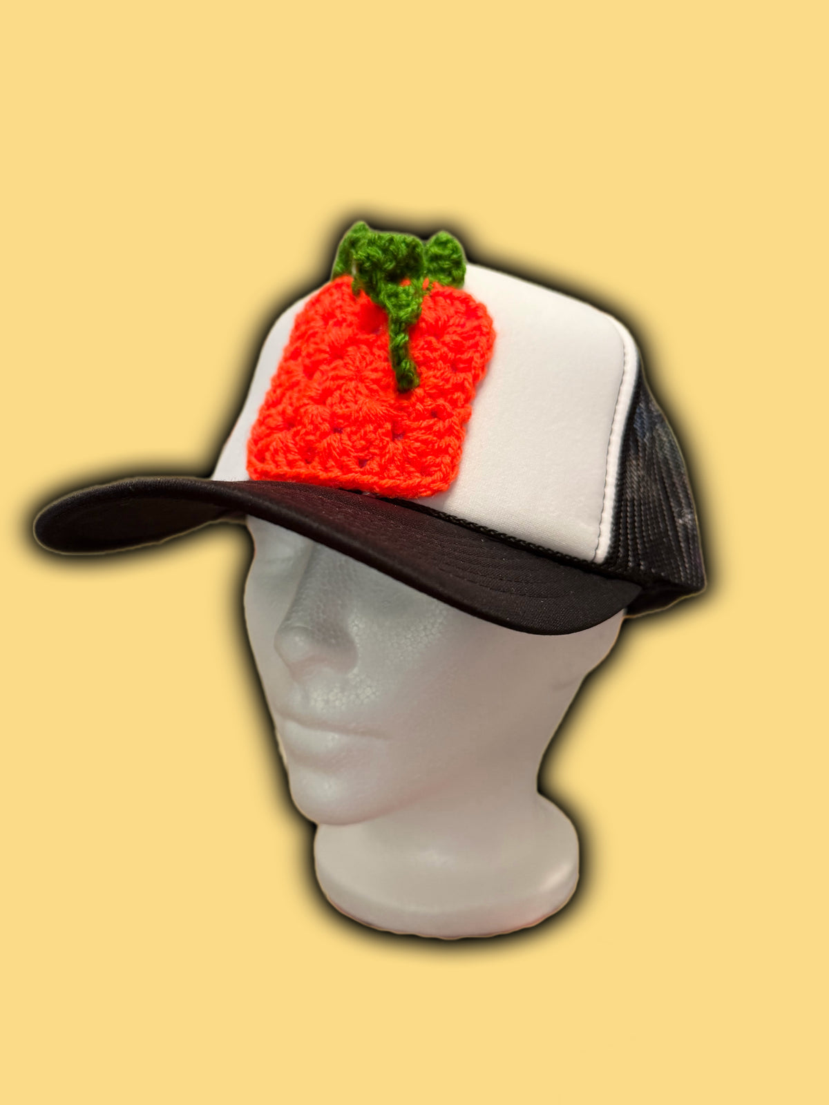 Trucker Hat with Crochet