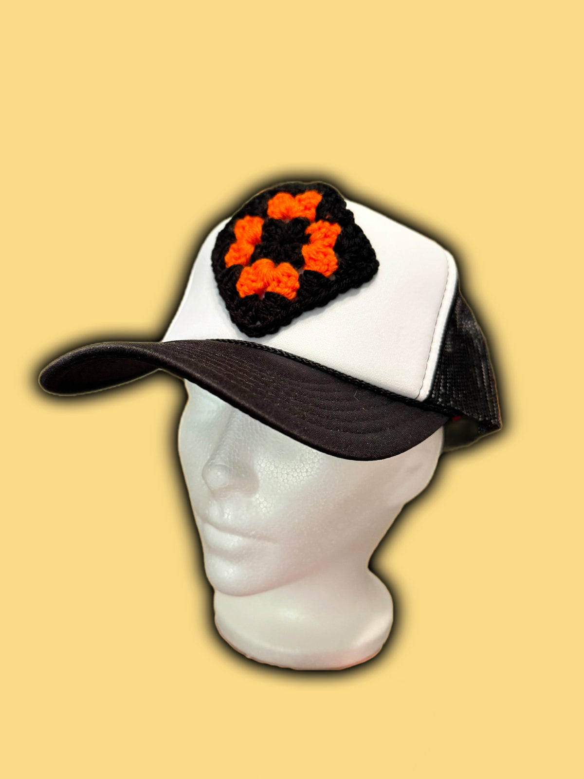 Trucker Hat with Crochet